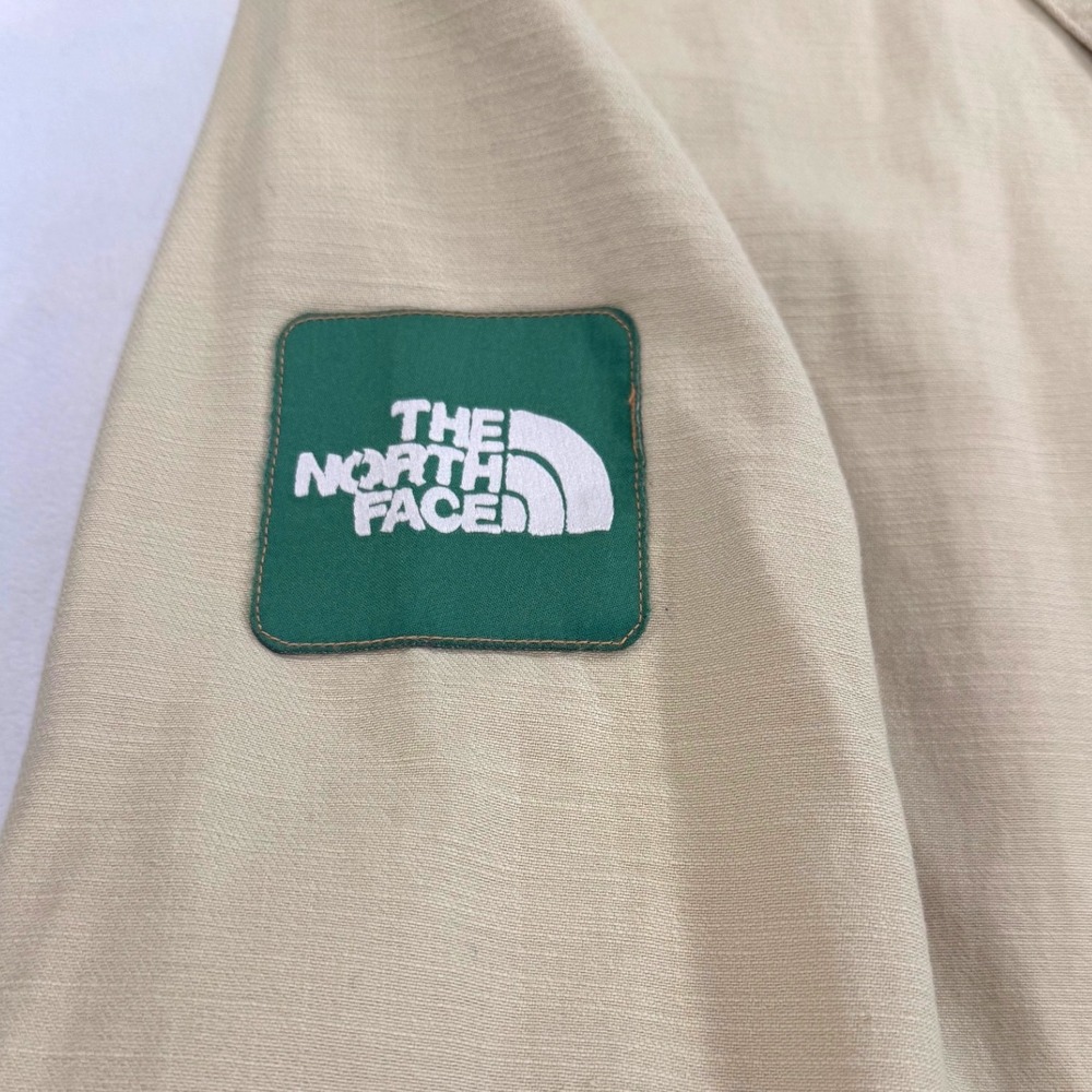 The North Face Utility Canvas Overshirt Shacket NF0A7ZYN Tan Mens XXL Cotton - Picture 5 of 16